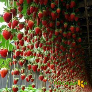 Клубника ампельная Анастасия купить по цене от 370р. в интернет-магазине «Посадика» с доставкой почтой в в Омске и по всей России – [изображение №1].