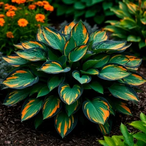 Хоста Бархатный Полог купить по цене от 560р. в интернет-магазине «Посадика» с доставкой почтой в в Омске и по всей России – [изображение №1].